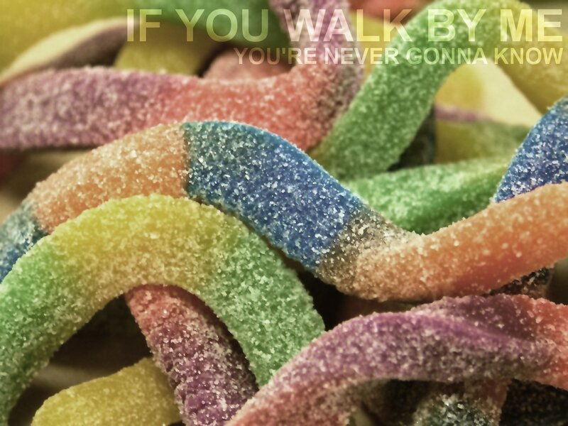 colorful gummy worms
