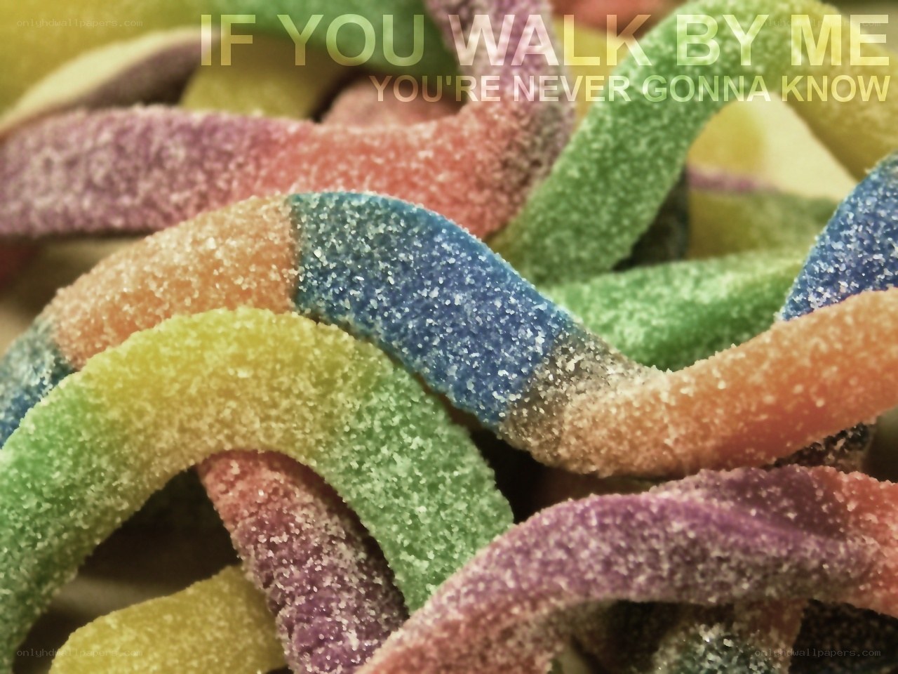 colorful gummy worms