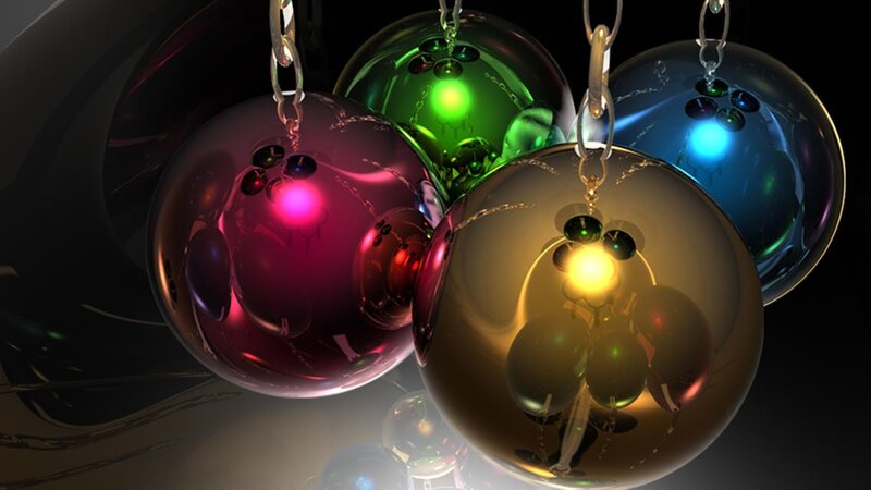 Colorful Hanging Spheres