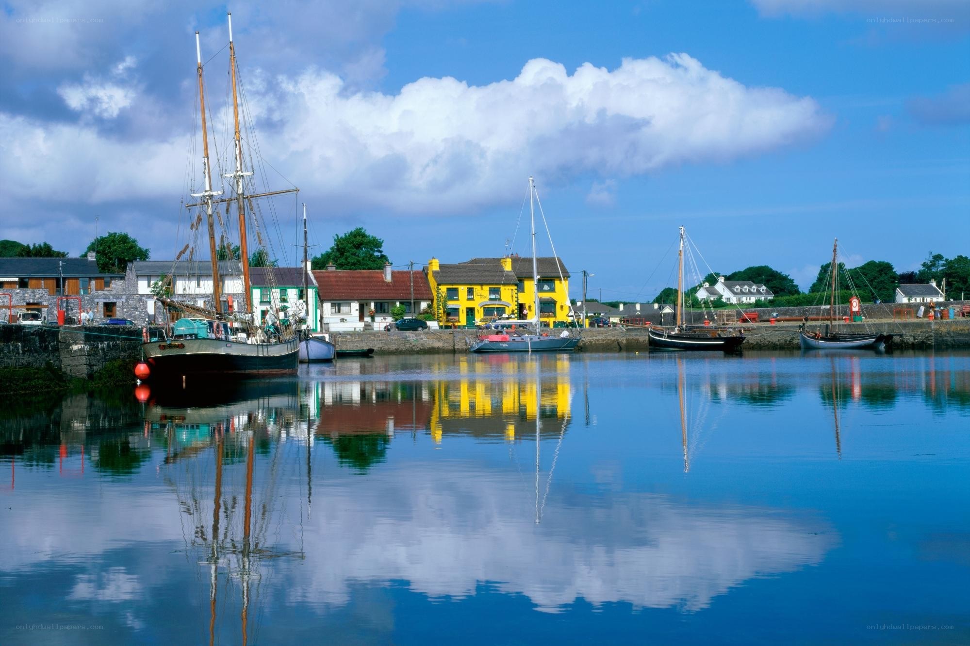 colorful harbor village