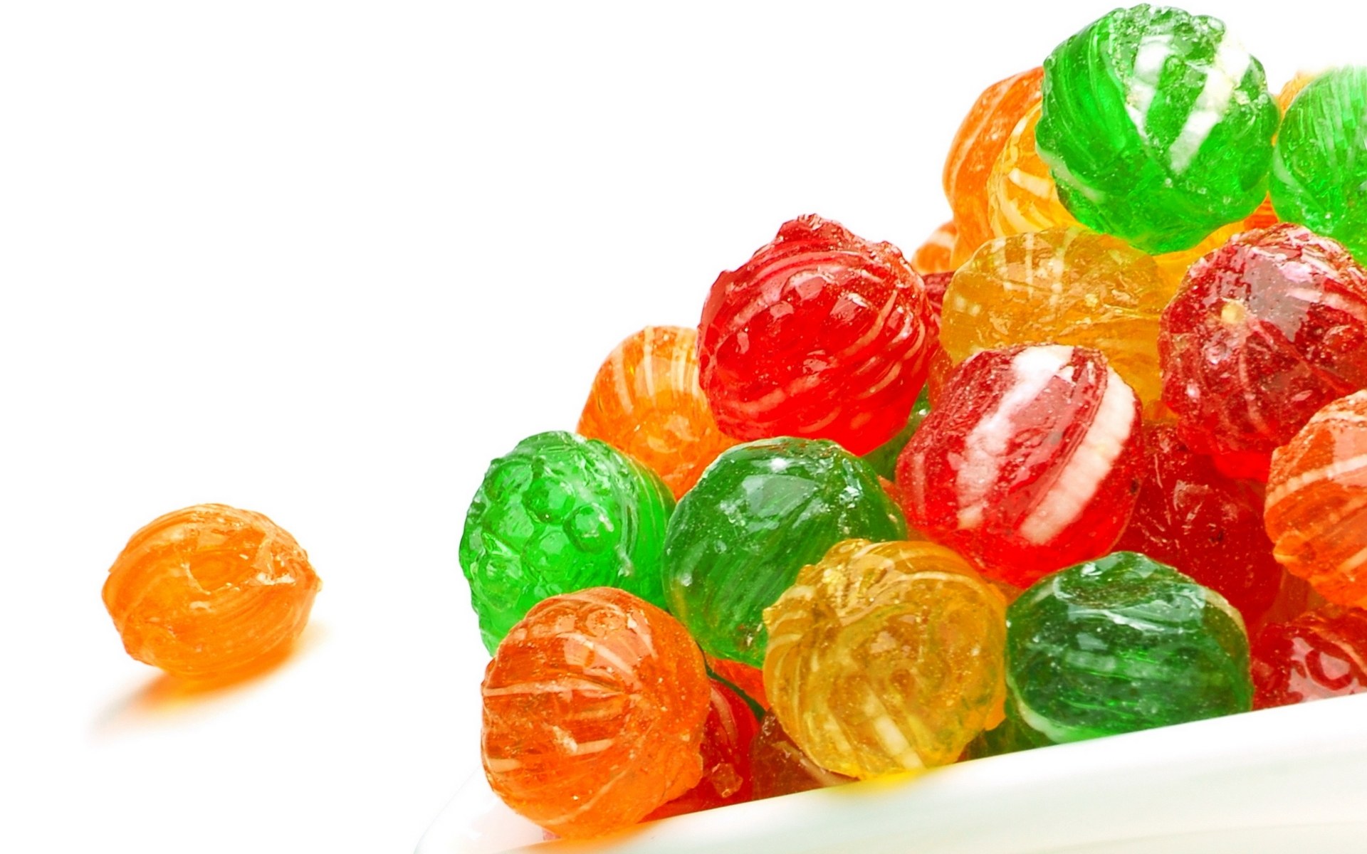 Colorful hard candies