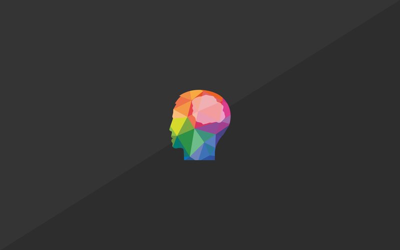 Colorful Head Silhouette