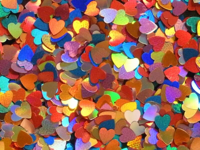 Colorful Heart Confetti