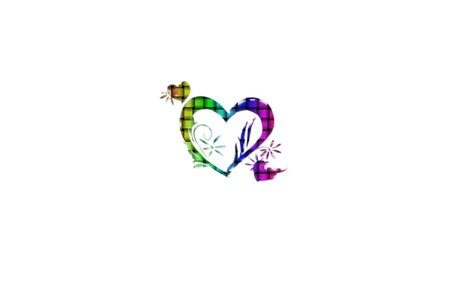 colorful heart design