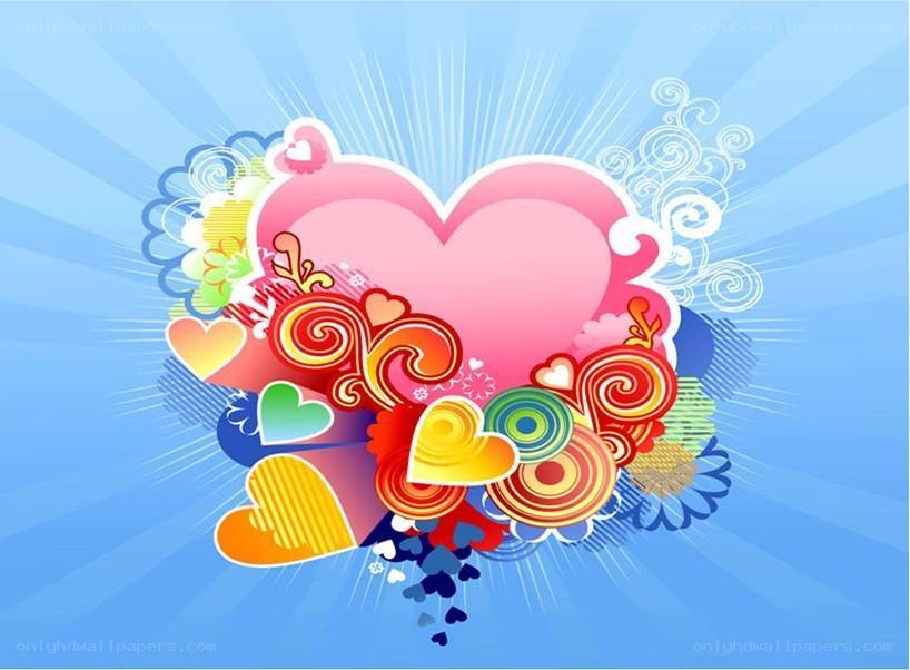 colorful heart design
