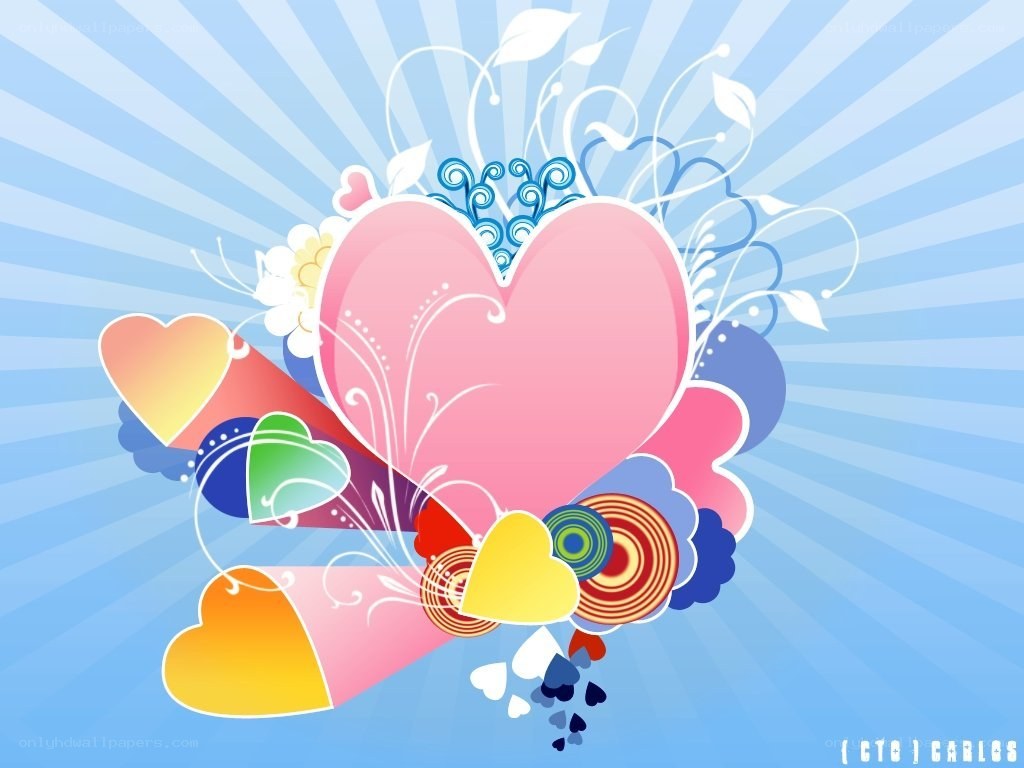 colorful heart design
