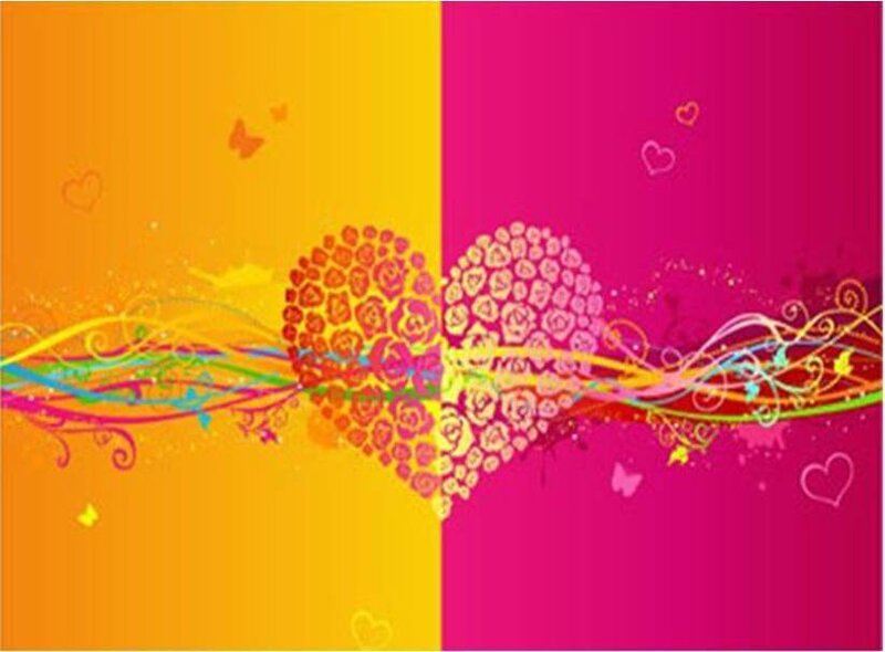 colorful heart design
