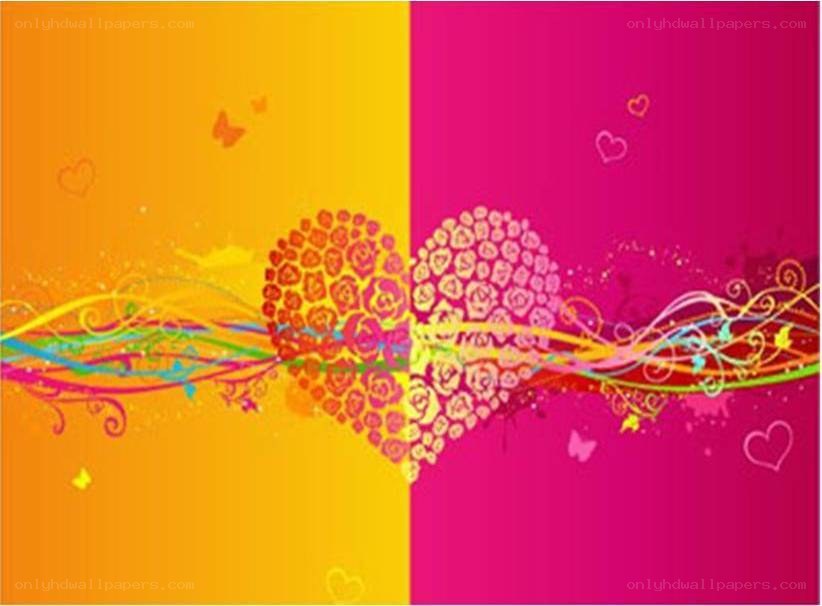 colorful heart design