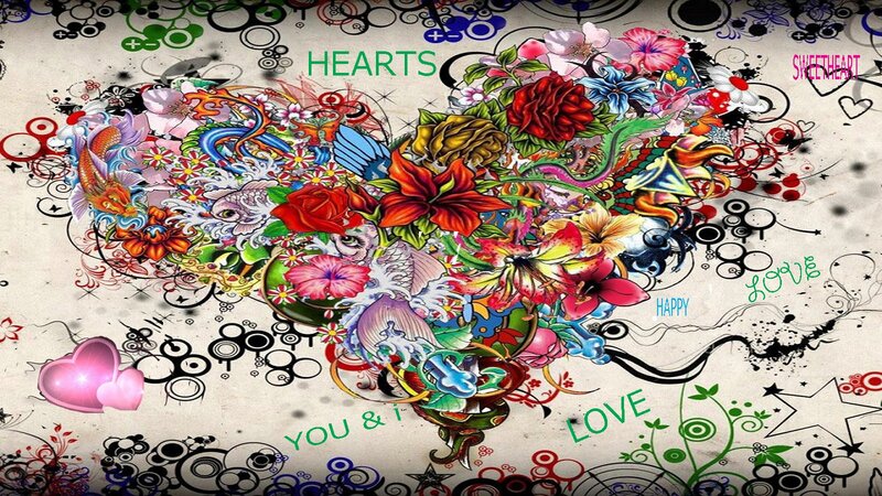 Colorful Heart Design — Green