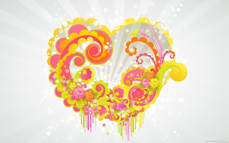 Colorful Heart Design — Pink, Playful