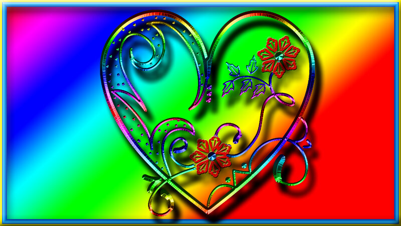 Colorful Heart Design — Rainbow