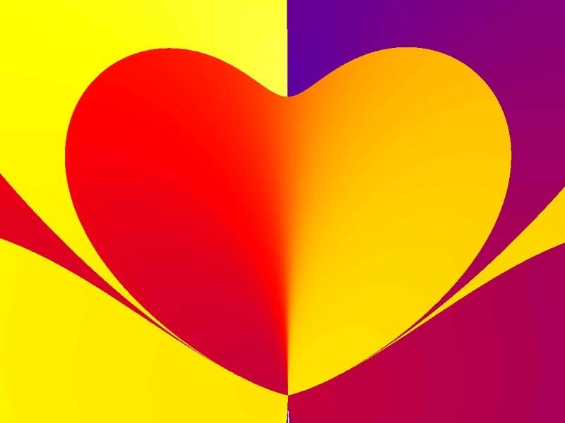 Colorful heart graphic