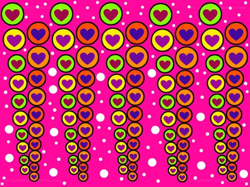 colorful heart pattern