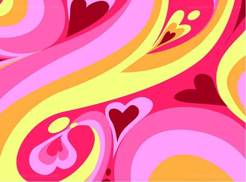 colorful heart pattern