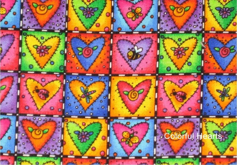 Colorful Heart Pattern — Red, Playful