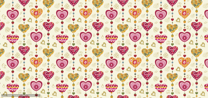 colorful heart pattern wallpaper