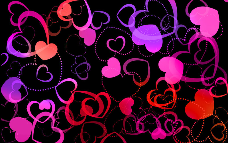 Colorful Heart Patterns — Pink, Playful