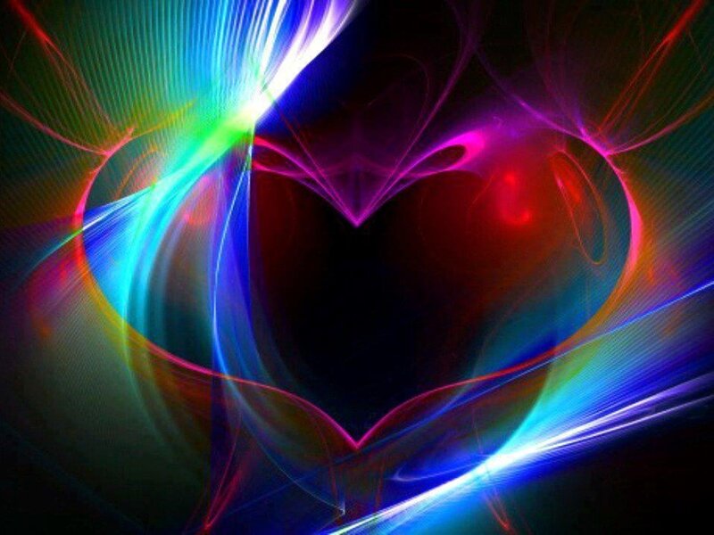 Colorful Heart Shape — Blue, Vibrant