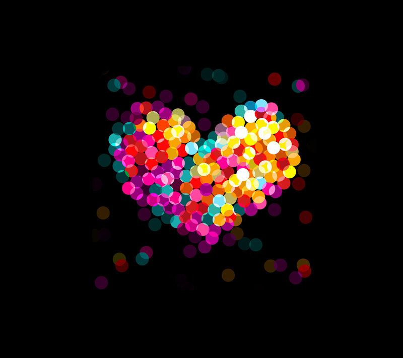 Colorful Heart Shape — Multicolor