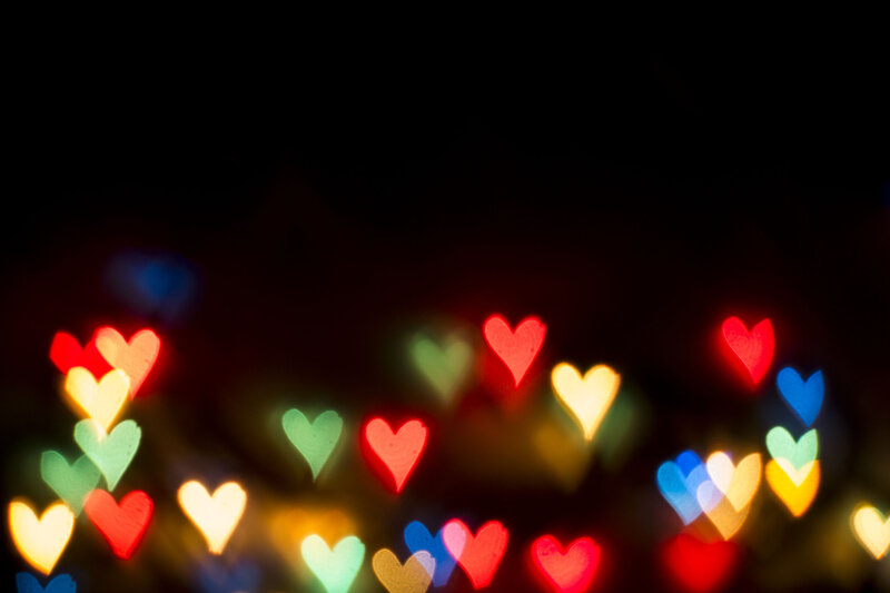 Colorful Heart-shaped Lights