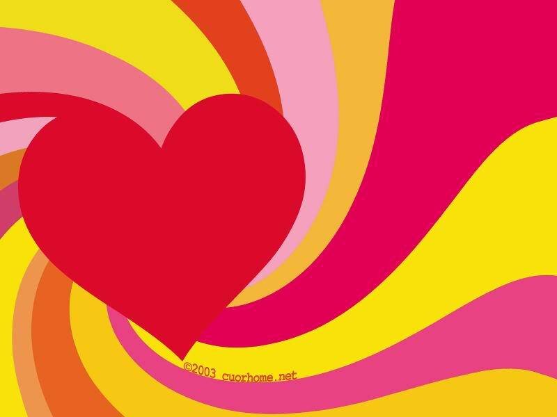 colorful heart swirl background