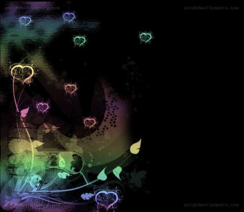 colorful heart wallpaper