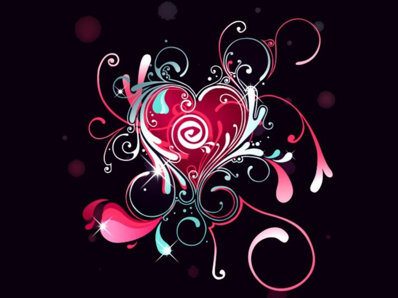 colorful heart with swirls