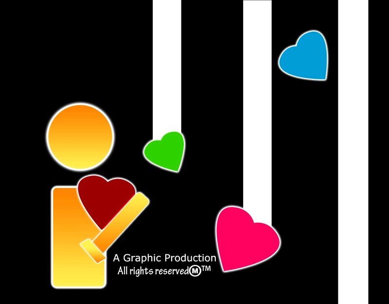 Colorful Hearts and Shapes