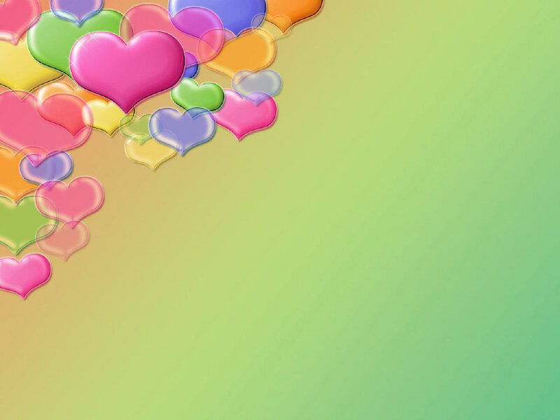 Colorful Hearts — Green