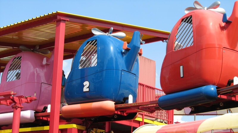 Colorful Helicopter Rides
