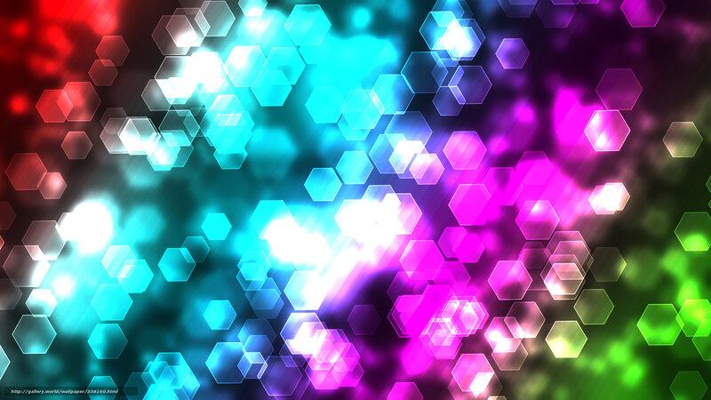 colorful hexagon light pattern