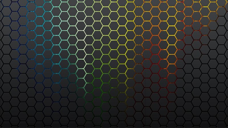 colorful hexagon pattern