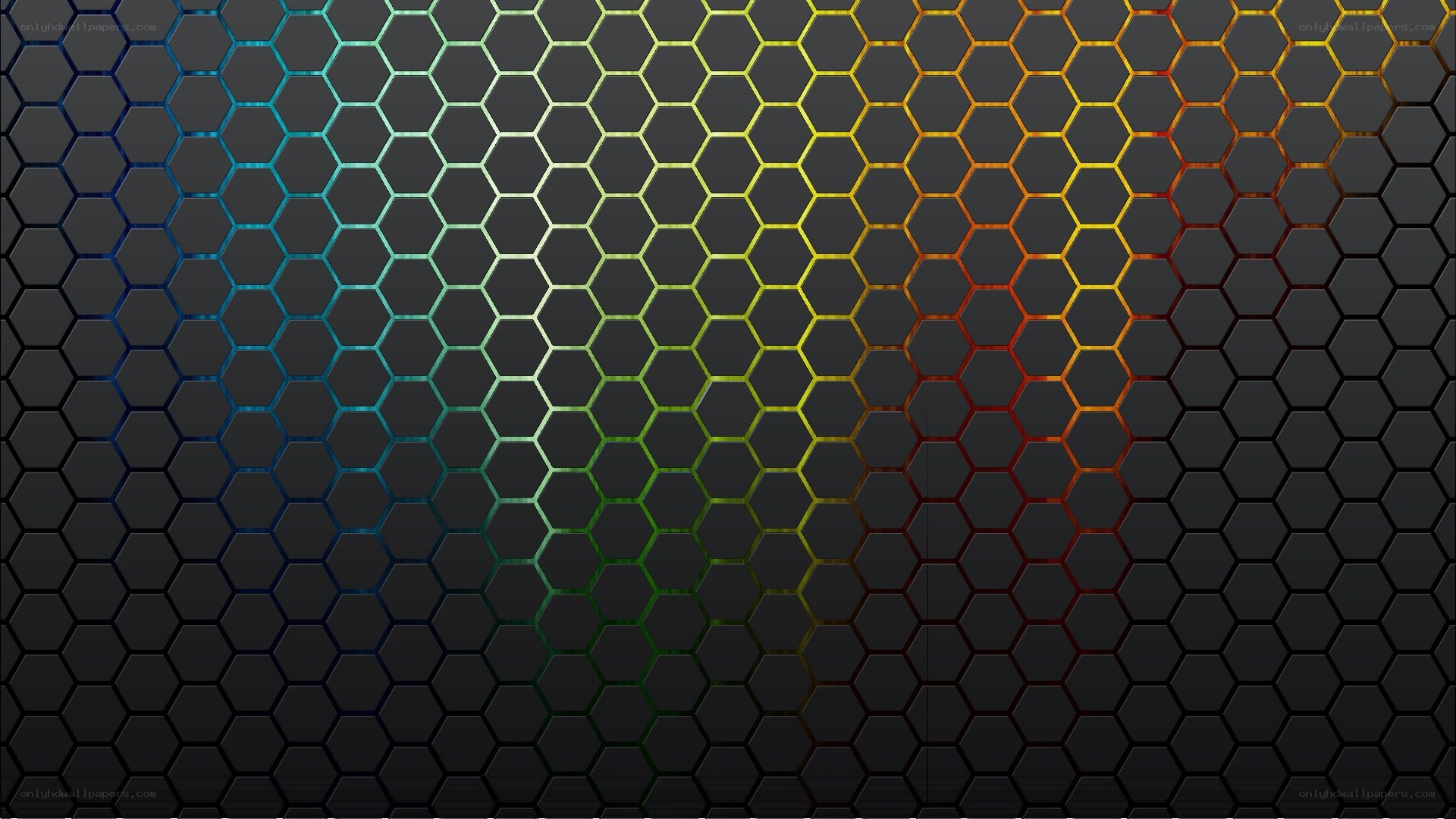 colorful hexagon pattern