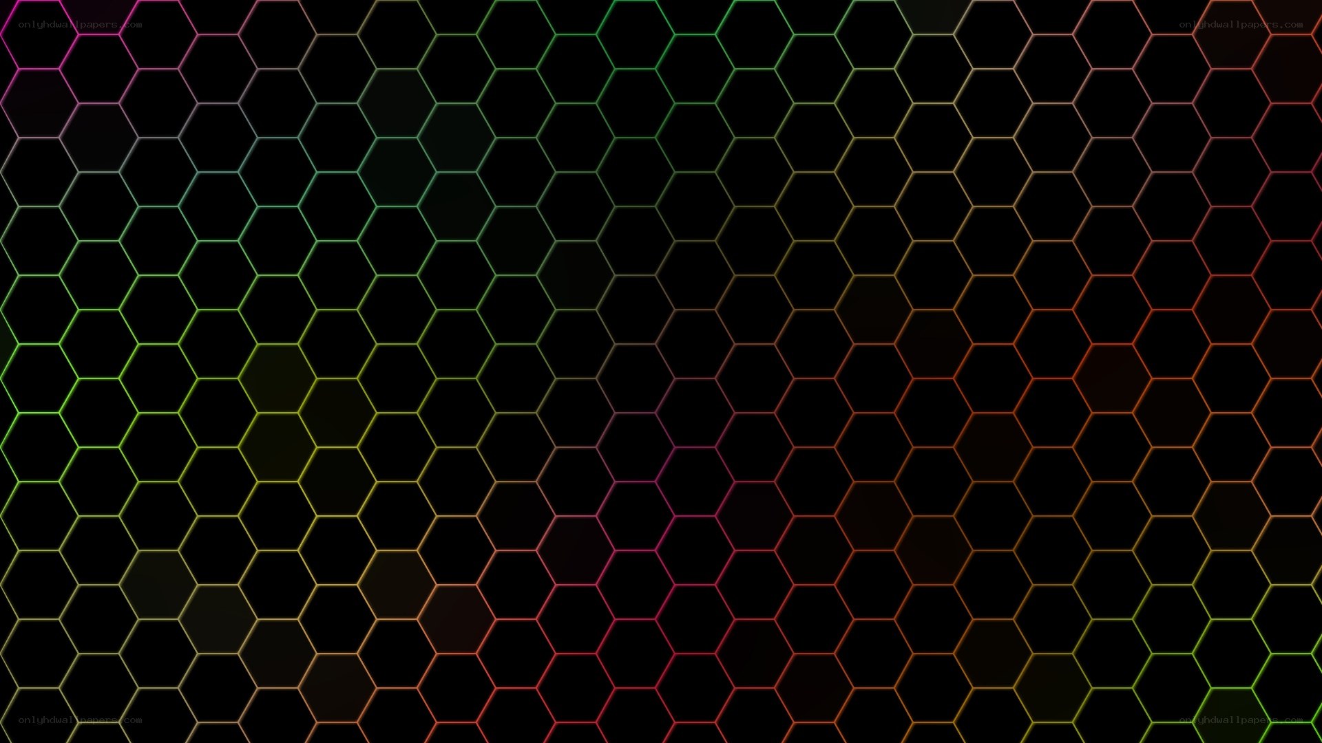 colorful hexagon pattern