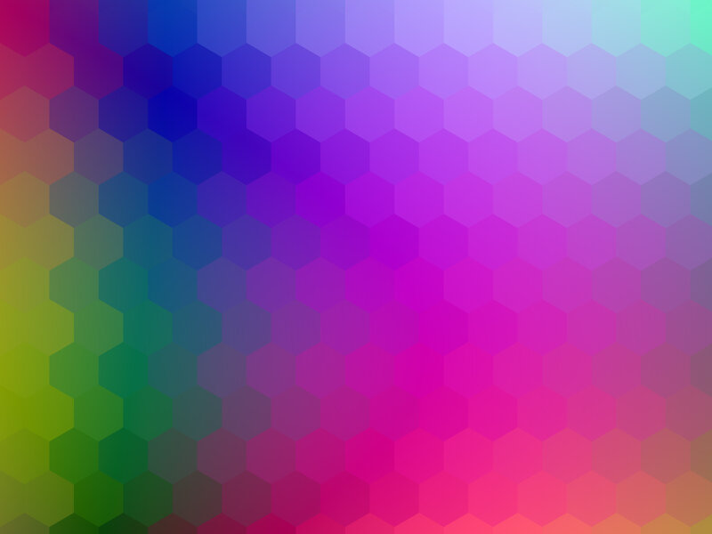 Colorful Hexagon Pattern — Purple