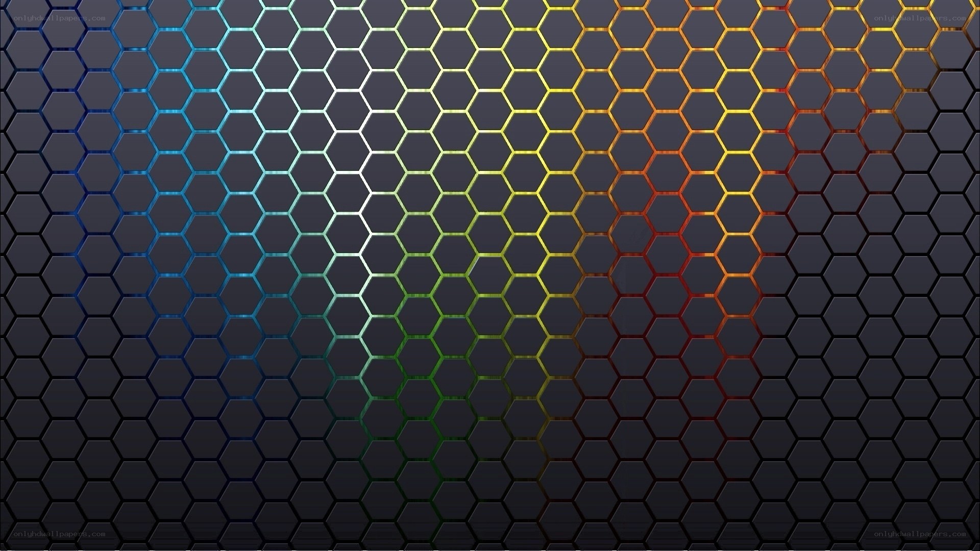 colorful hexagon pattern