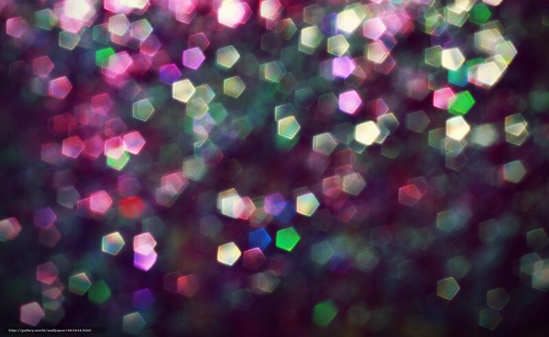 Colorful Hexagonal Bokeh — Purple, Dreamy