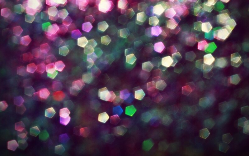 Colorful Hexagonal Bokeh — Purple