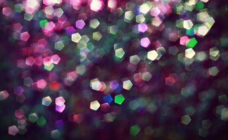 Colorful Hexagonal Bokeh