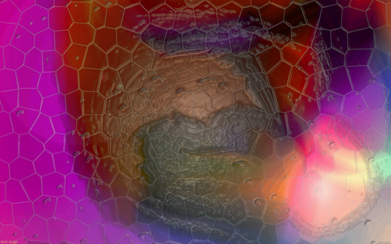 colorful hexagonal pattern