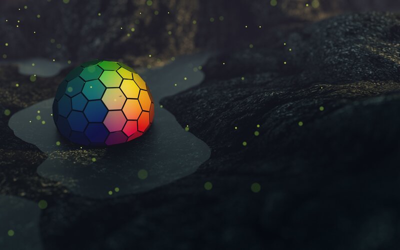 Colorful Hexagonal Sphere