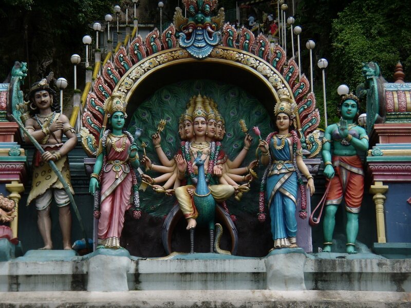 Colorful Hindu Statues