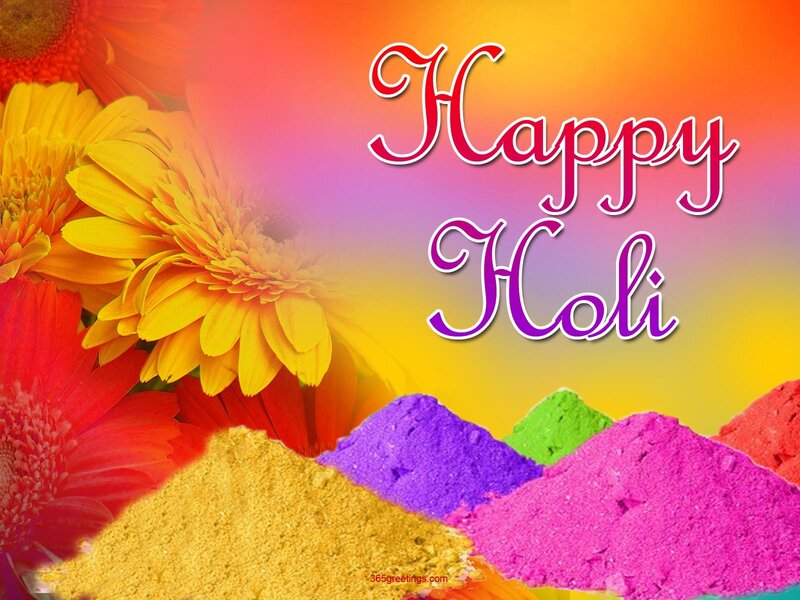 Colorful Holi Powders