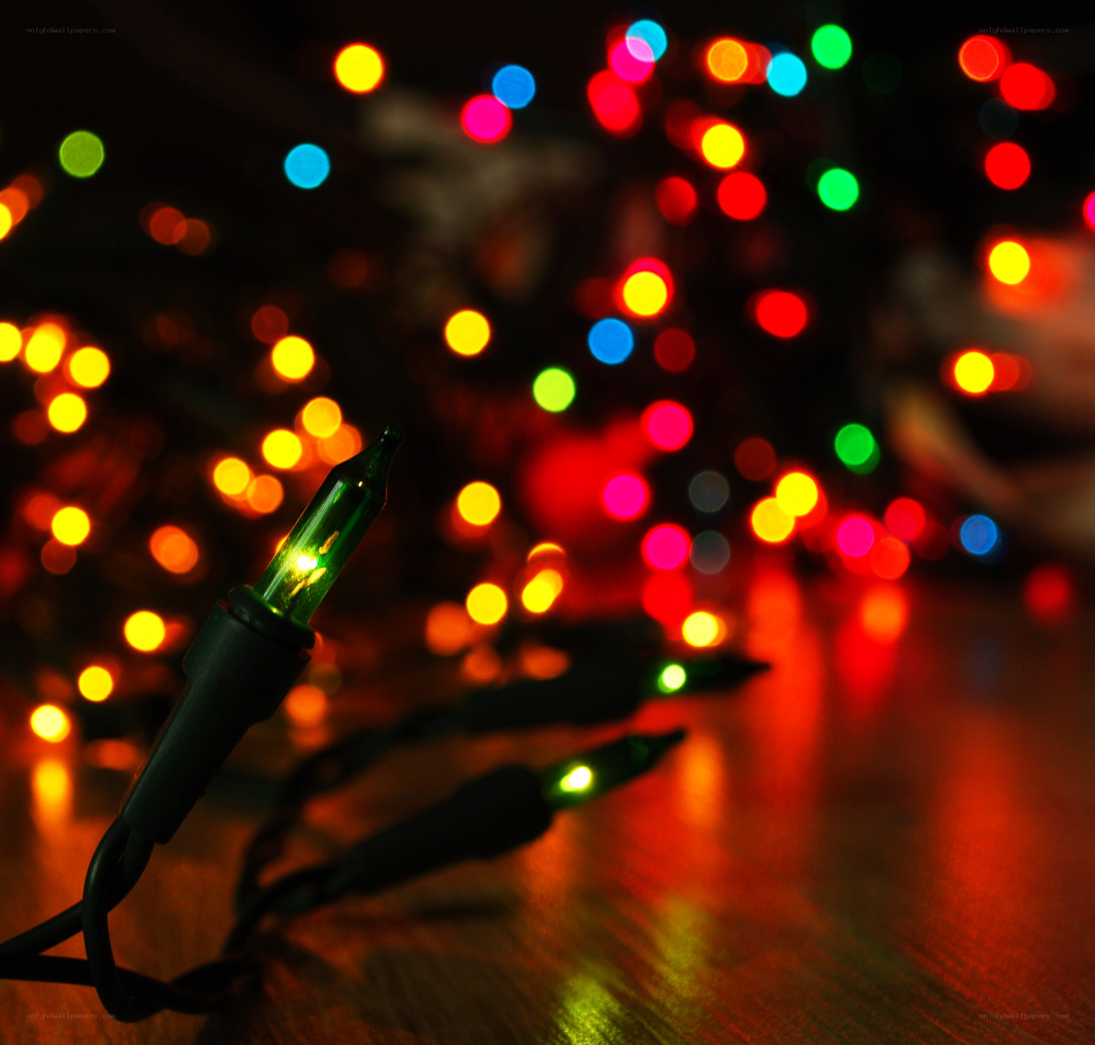 colorful holiday lights
