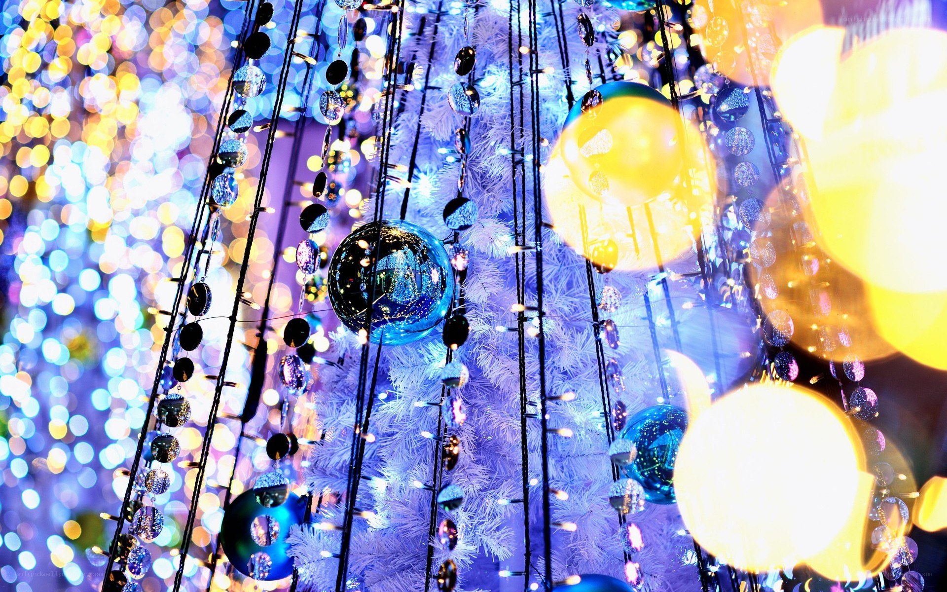 colorful holiday lights display