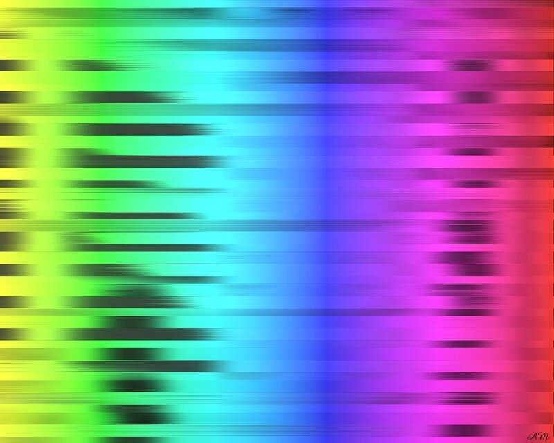Colorful Horizontal Stripes — Green