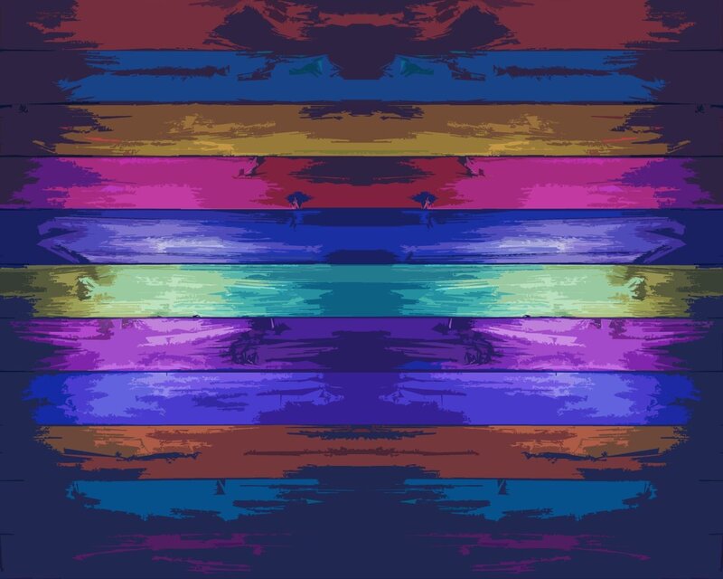 Colorful Horizontal Stripes — Purple
