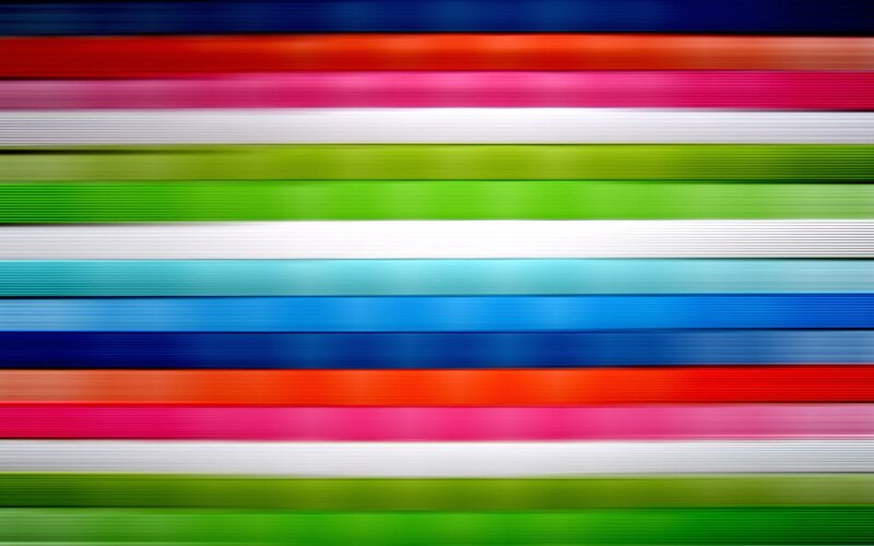 Colorful Horizontal Stripes — Red