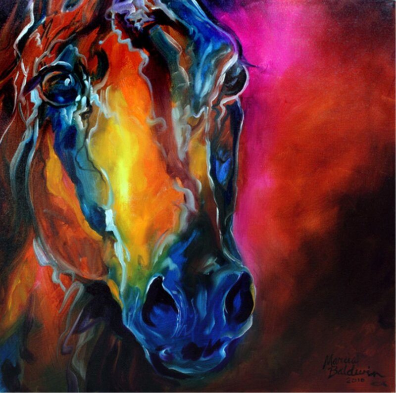 Colorful Horse Head