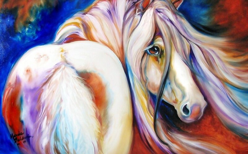 Colorful Horse Painting